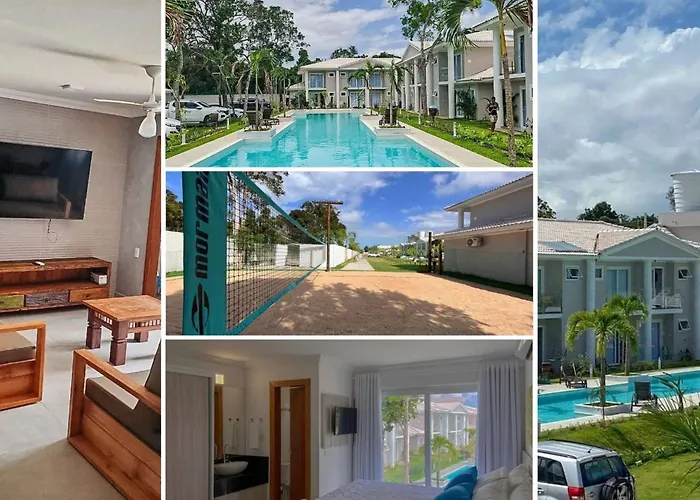 Casa Em Condominio A 200M Da Praia Em Arraial D\'Ajuda, Com 3 Suites, Sala Climatizada, Area Gourmet Privativa, Internet 300Mbps, Condominio Com Piscinas Adulto E Infantil, Sauna, Quadra De Beach Tenis E Portaria 24Hrs.