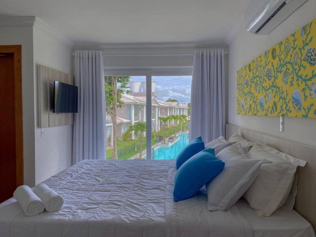 Casa Em A 200m Da Em Arraial D'ajuda, Com 3 Suites, Sala Climatizada, Area Gourmet Privativa, Internet 300mbps, Com Piscinas Adulto E Infantil, Sauna, Quadra De Tenis E Portaria 24hrs. Casa de férias Porto Seguro