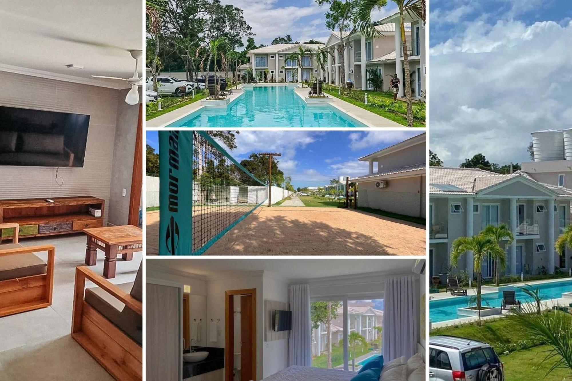 Casa de férias Casa Em A 200m Da Em Arraial D'ajuda, Com 3 Suites, Sala Climatizada, Area Gourmet Privativa, Internet 300mbps, Com Piscinas Adulto E Infantil, Sauna, Quadra De Tenis E Portaria 24hrs. Porto Seguro